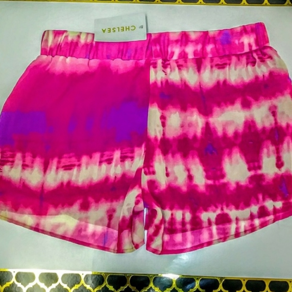 Chelsea Shorts Size S Addy Chiffon Lace Tie Dye - Picture 6 of 10